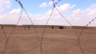 Women and children living in the Rukban camp along the Syria-Jordan border in 2016.