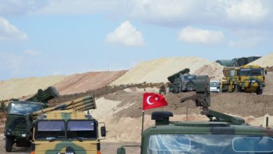Turkish military vehicles in Idlib, Syria