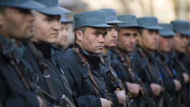 Afghan National police students