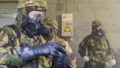 UK forces train on CBRN procedures