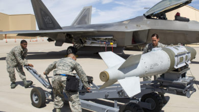 Joint Direct Attack Munition (JDAM) on F-22