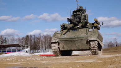 Russia Uran-9 robot tank