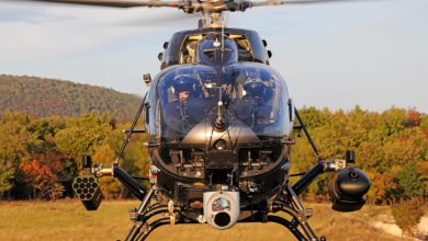 Airbus H145 helicopter with HForce weapon system