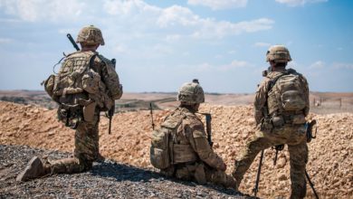 US Forces patrol Near Manbij, Syria