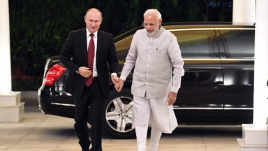 Vladimir Putin and Narendra Modi