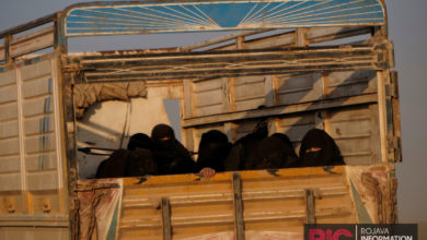 SDF evacuated ISIS fighters and their families