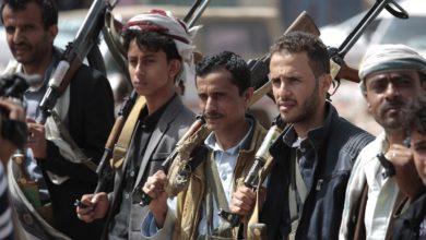 Houthi fighters in Yemen