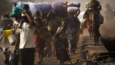 Refugees in DR Congo.