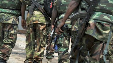 Photo of Nigerian soldiers