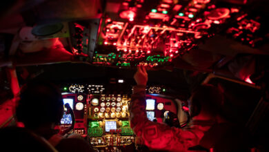 The US Air Force prepares a KC-135 Stratotanker for a flight supporting a Black Sea mission at RAF Mildenhall, United Kingdom, January 14, 2021
