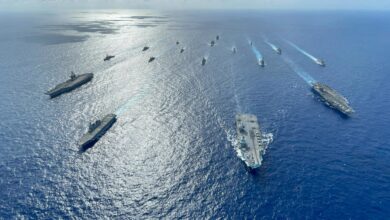 US Navy carrier strike group