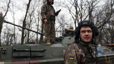 Ukrainian soldiers