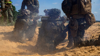 M72 light anti-tank weapon firing exercise in Ukraine.