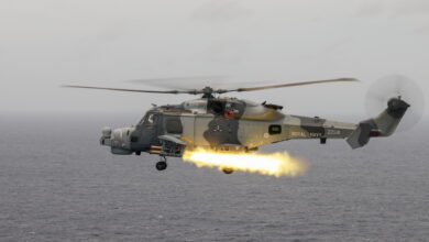 Wildcat HMA Mk2 fires Martlet missile.
