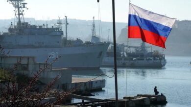 Russian flag in Sevastopol