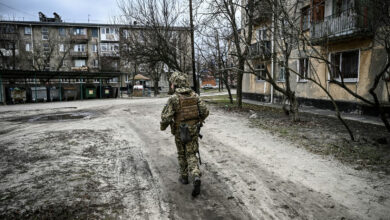 Ukrainian soldier