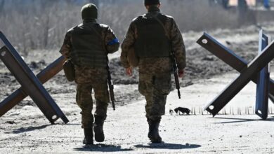 Ukrainian soldiers