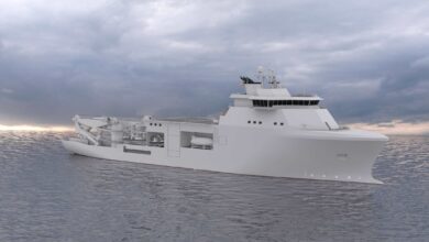 Italian Navy's Special and Diving Operations - Submarine Rescue Ship (SDO-SuRS). Photo: Kongsberg
