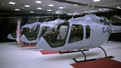 Bahrain defense's first Bell 505 Jet Raider X helicopters.