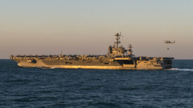 150719-N-ZZ786-032 TIMOR SEA (July 19, 2015) The Nimitz-class aircraft carrier USS George Washington (CVN 73) is on patrol in the 7th Fleet area of responsibility in support of security and stability in the Indo-Asia-Pacific region. (U.S. Navy photo by Mass Communication Specialist 3rd Class David Flewellyn/Released)
