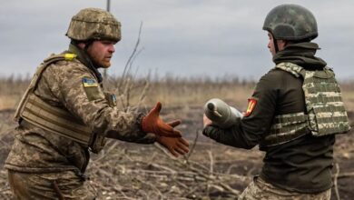 Ukrainian soldiers