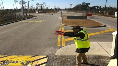 A computer image demonstrates the capabilities of Zero Eyes, a new artificial intelligence software designed to detect and alert the presence of firearms, at Tyndall Air Force Base, Florida, Jan. 28, 2022. Tyndall implemented the software in early 2022 and it currently remains in the testing and evaluating stage. (Courtesy photo)