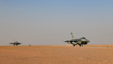 The New Jersey Air National Guard’s 119th Expeditionary Fighter Squadron arrived within U.S. Central Command’s area of responsibility, bolstering U.S. posture to defend U.S. forces and deter further aggression in the region. (U.S. Air Force photo by Tech. Sgt. Megan Floyd)