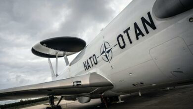 NATO Airborne Warning and Control (AWACS) plane.