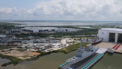 Artist's rendering of Austal USA shipyard in Mobile, Alabama