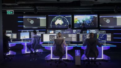 Personnel operating a Joint Air Battle Management System. Photo: Lockheed Martin