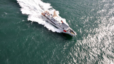 GULF COAST -- Bollinger Shipyards, Inc., personnel prepare to begin the builder's sea trials in the Gulf Coast Monday, Nov. 28, 2011, aboard the Coast Guard Cutter Bernard C. Webber, the Coast Guard's first Sentinel-class Fast Response Cutter. Builder?s trials begin Wednesday and include both pierside and underway machinery and equipment tests, conducted by the shipbuilder, to demonstrate the seaworthiness and functionality of Webber?s systems, including main propulsion, command and control, navigation and others. U.S. Coast Guard photo by Petty Officer 3rd Class Cory Rowland.
