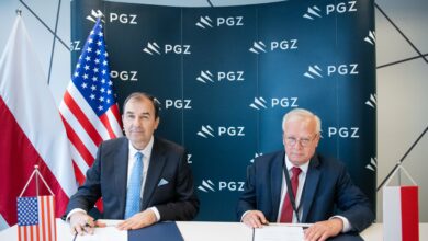 Cybersecurity contract signing between Polish Armaments Group (PGZ) and Palo Alto Networks