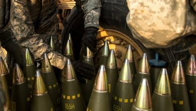 155mm artillery rounds