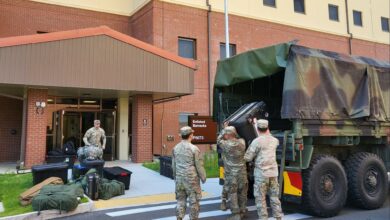Soldiers move their belongings into a new barracks building on U.S. Army Garrison Humphreys, May 31, 2024. They bring their personnel items and equipment to their rooms, which have shared kitchens and bathrooms for every two Soldiers, along with four gazebos and a barbecue shelter outside. (US Army photo by Kim Chong-yun) (Chong Yun Kim)