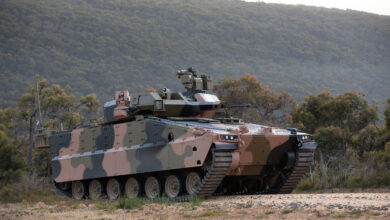 Hanwha Redback Infantry Fighting Vehicle delivered to Defence to support Test and Evaluation activities conducted as part of the LAND 400 Phase 3 Risk Mitigation Activity. Picture taken at the Australian Automotive Research Centre, Anglesea, Victoria, prior to delivery to Defence. *** Local Caption *** The LAND 400 Phase 3  Land Combat Vehicle System (Infantry Fighting Vehicle) project is scoped to deliver and support up to 450 Infantry Fighting Vehicles and a Manoeuvre Support Vehicle capability. The shortlisted tenderers, Hanwha Defense Australia and Rheinmetall Defence Australia, have each delivered three prototype test and evaluation vehicles as part of the two-year Risk Mitigation Activity. The Risk Mitigation Activity will include detailed testing and evaluation of the tendered vehicles and will provide Defence with the objective quality evidence to inform a Government decision in 2022.