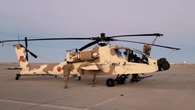 Morocco's Apache helicopter