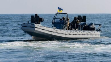 Ukrainian-made T12 boat.