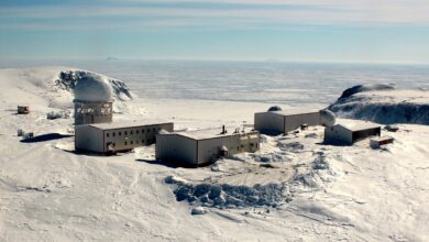North Warning System (NWS) Site BAF-3 is located in Brevoort Island, Nunavut, Northwest Territories. This long-range radar site was established in October 1988. The NWS is a joint Canadian-American radar system that provides aerospace surveillance. In Canada, the NWS comprises 47 sites--11 long-range sites and 36 short-range sites -- spanning the Arctic. PHOTO: Courtesy of Lianne Girard