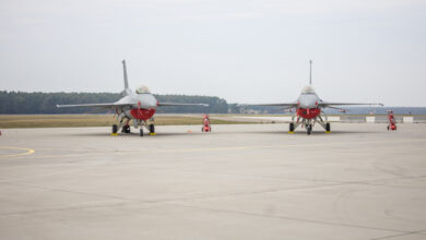 Slovak Air Force's F-16 Viper combat aircraft