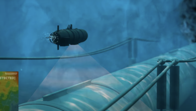 Illustration of a Sea Dart uncrewed underwater vessel