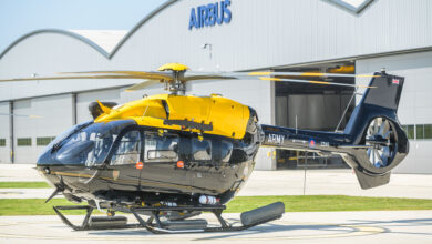 An Airbus H145 helicopter