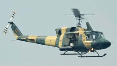 Sri Lanka Bell 212 helicopter