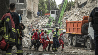 Kyiv building strike