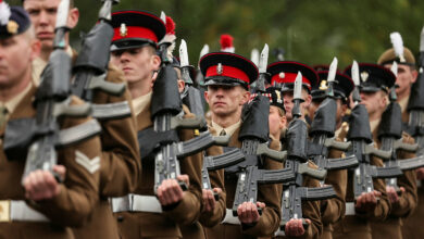 Soldiers from 1 Infantry Training Battalion pictured during the parade to mark their end of training at Helles Barracks, Catterick. On 30 Sep 22, recruits from 1 Infantry Training Battalion (1 ITB), based at Catterick Garrison’s Infantry Training Centre (ITC), conducted a pass off parade to mark the conclusion of their Combat Infantryman Course. This is the first time that British soldiers have completed training and passed off the square under the reign of HM King Charles III. 1 ITB train all line infantry in the British Army.