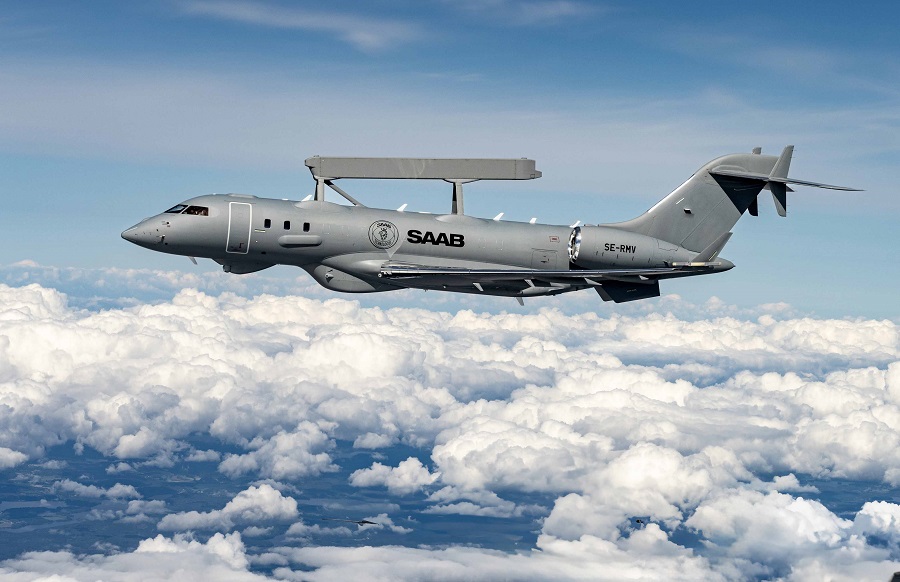 Saab’s GlobalEye Early Warning and Control (AEW&C) aircraft.
