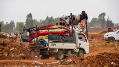 Around 1,500 people from Bedouin tribal families who had been held in Sweida governorate were evacuated under a ceasefire agreement, following fierce clashes between tribal forces and Druze gunmen