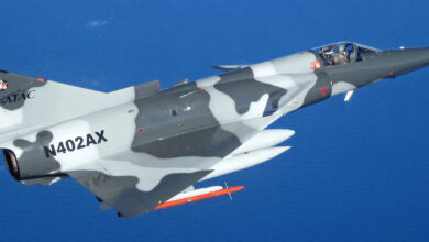 An ATAC F-16 chase aircraft. Photo: Textron Systems