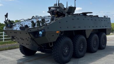 Japan’s first mass-produced Armored Modular Vehicle.
