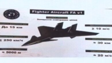 Ukraine’s FA v1 jet-powered canard-delta drone concept.