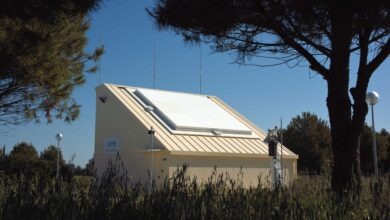 A Spanish Space Surveillance and Tracking Surveillance Radar (S3TSR) ground-based component.